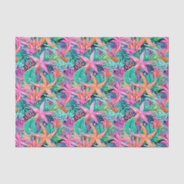 Palm Beach Tropical Island Unterwasser Starfish Seidenpapier