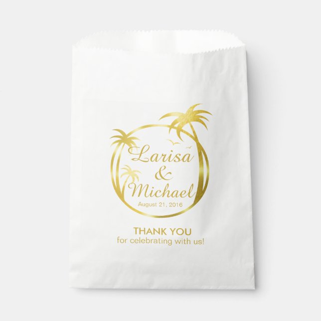 Palm Beach Tropical Logo | IMITATE Geschenktütchen (Vorderseite)