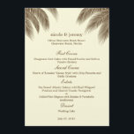 Palm Beach Wedding Menu Card - Brown Menükarte<br><div class="desc">Diese moderne Palm Beach Wedding Collection von berryberryswesweß.com ist wunderschön und mit tropischem Charme gefüllt. Bitte kontaktieren Sie uns für individuelle Farben.</div>