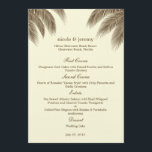Palm Beach Wedding Menu Card - Brown Menükarte<br><div class="desc">Diese moderne Palm Beach Wedding Collection von berryberryswesweß.com ist wunderschön und mit tropischem Charme gefüllt. Bitte kontaktieren Sie uns für individuelle Farben.</div>