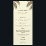 Palm Beach Wedding Menu Card - Brown Menükarte<br><div class="desc">Diese moderne Palm Beach Wedding Collection von berryberryswesweß.com ist wunderschön und mit tropischem Charme gefüllt. Bitte kontaktieren Sie uns für individuelle Farben.</div>