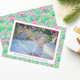 Palm Beach Weihnachten Pink & Green Rentier Foto