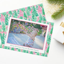Palm Beach Weihnachten Pink & Green Trees Foto