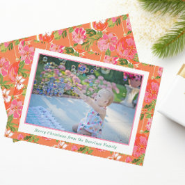 Palm Beach Weihnachten Rosa & Orange Ornamente Fot