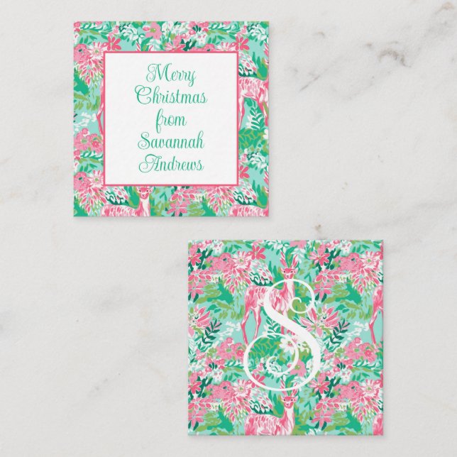 Palm Beach Weihnachtsmann-Geschenkvorführung Mitteilungskarte (Vorne/Hinten)