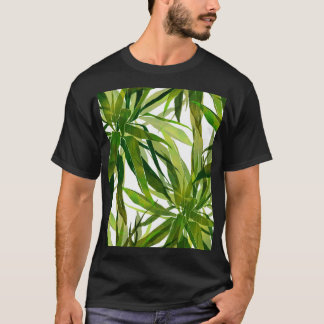 Palm-Blätter Handgemalte Muster T-Shirt