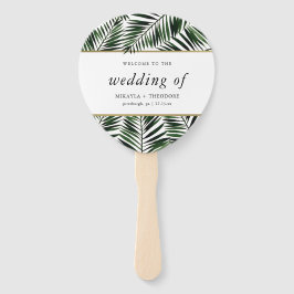 Palm Blätter Hochzeitsprogramm Fan Fächer