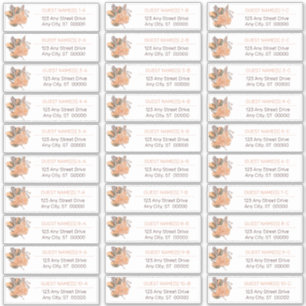 Palm-Blätter   Hydrangea Blooms Guest Address Lis Aufkleber