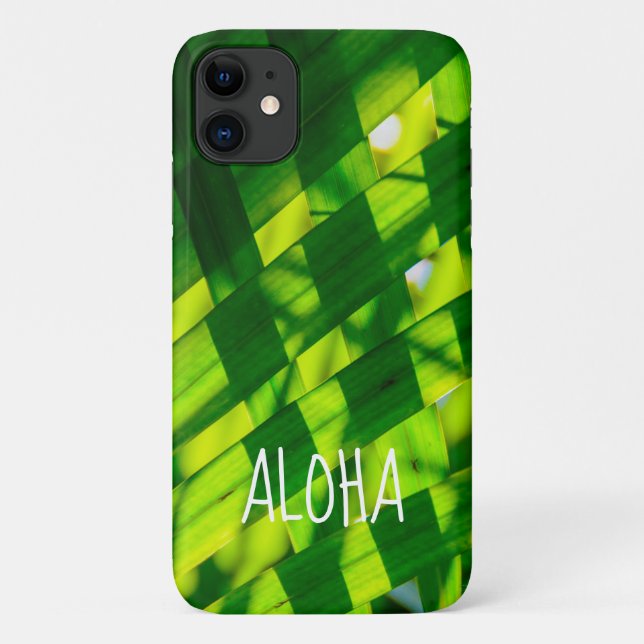 Palm Blätter Kariert, Kapaa, Kauai, Hawaii Case-Mate iPhone Hülle (Rückseite)