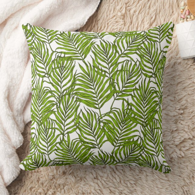 Palm-Blätter Kissen (Decke)