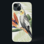 Palm Blätter mit Black Bird iPhone 13 Hülle<br><div class="desc">Palm Blätter mit Black Bird Artist: Grace Popp | Image-ID: 157016GG</div>