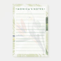 Palm Blätter mit Black Bird