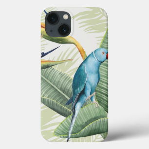 Palm-Blätter mit Blauem Vogel Case-Mate iPhone Hülle