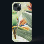 Palm-Blätter mit grünem Vogel Case-Mate iPhone Hülle<br><div class="desc">Palm Leaves With Green Bird Artist: Grace Popp | 157018GG</div>