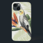 Palm-Blätter mit schwarzem Vogel Case-Mate iPhone Hülle<br><div class="desc">Palm Blätter mit Black Bird Künstler: Grace Popp| Image-ID: 157016GG</div>