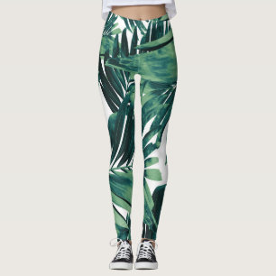 Palm Blätter Muster Liebe #1 #tropical #wall #deco Leggings