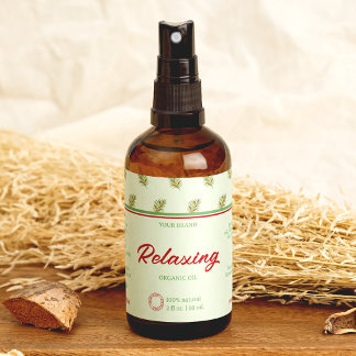 Palm Blätter Retro Kosmetik Flaschenetikett Etiket Rechteckiger Aufkleber