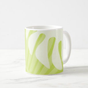Palm Blätter Trio Lime Green Coffee Tasse