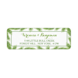 Palm Blätter Tropical Beach Hochzeit