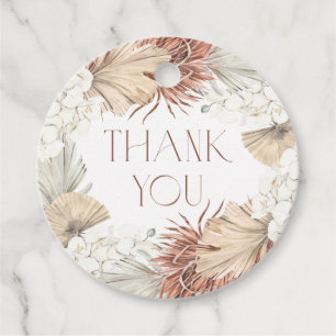 Palm Blätter und Orchids Wreath Boho Baby Shower Geschenkanhänger