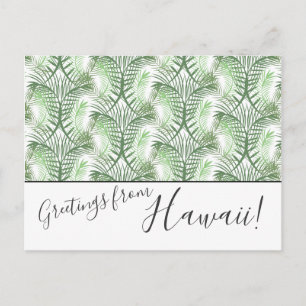 Palm-Blätter wir bewegten Hawaii-Postkarten Postkarte