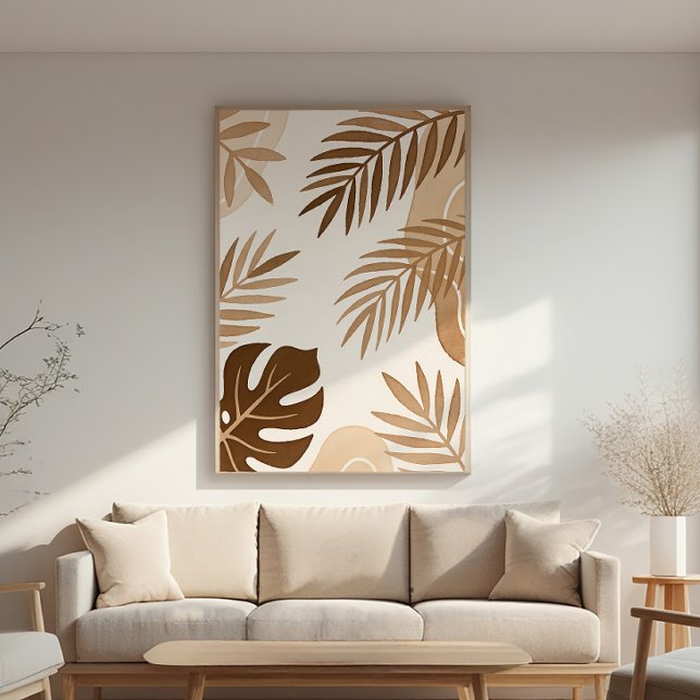 Palm-Blätter - Zen-Poster - Neutrale Wanddrucke Poster (Von Creator hochgeladen)