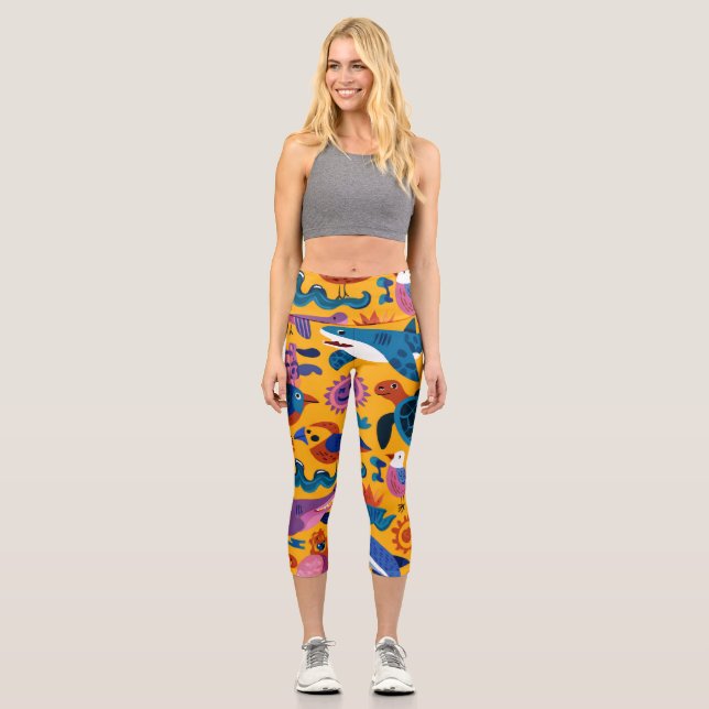 Palm Breeze High Waisted Capris Gift (Vorderseite)