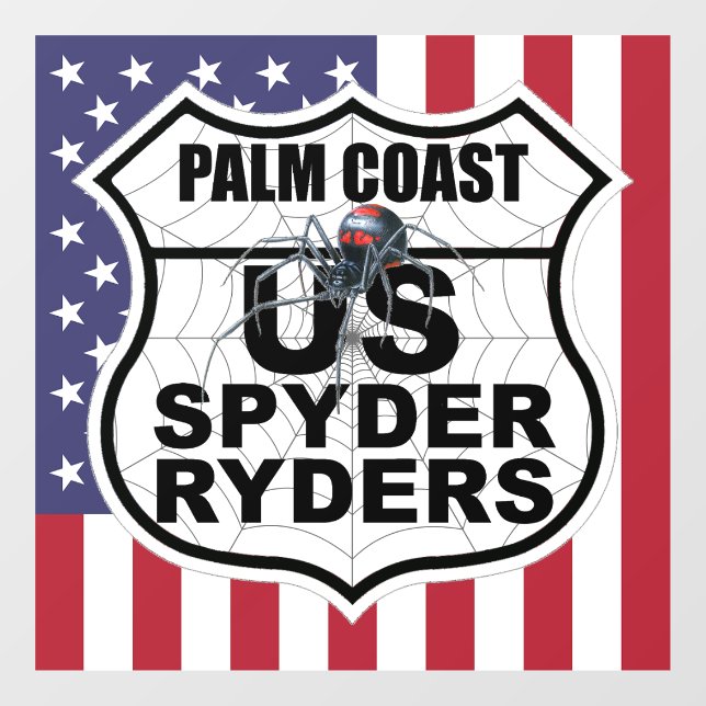 Palm Coast Kapitel - Aufkleber Flagge & Logo (Blatt)