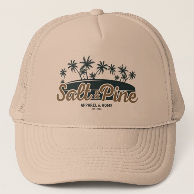 Palm Coast Surfen Truckerkappe (Vorderseite)