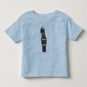 Palm Cockatoo Vogel Cartoon Illustration Kleinkind T-shirt