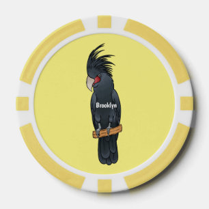 Palm Cockatoo Vogel Cartoon Illustration Pokerchips