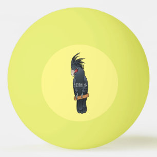 Palm Cockatoo Vogel Cartoon Illustration Tischtennisball
