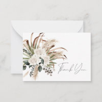 Palm Eukalyptus Beige Flora Dankeschön Karte