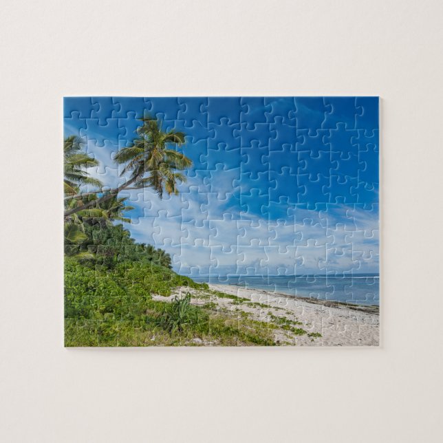 Palm Fringed Kolovai Beach Puzzle (Horizontal)