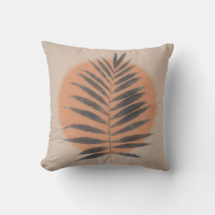 Palm Frond Black Kissen