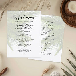 Palm Fronds Beach Hochzeitsprogramm Programm