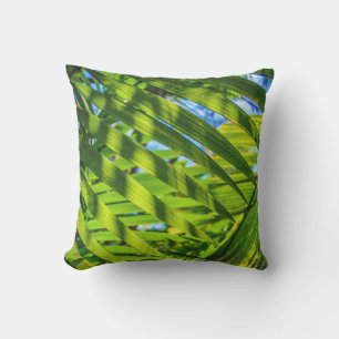 Palm Fronds Hawaiian Tropical Reversible Outdoor Kissen Für Draußen