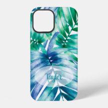Palm Frontal Tropical Pattern Personalisierter Nam