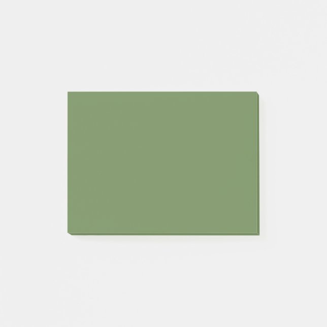 Palm Green Solid Color Post-it Klebezettel (Vorderseite)