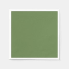 Palm Green Solid Color Serviette