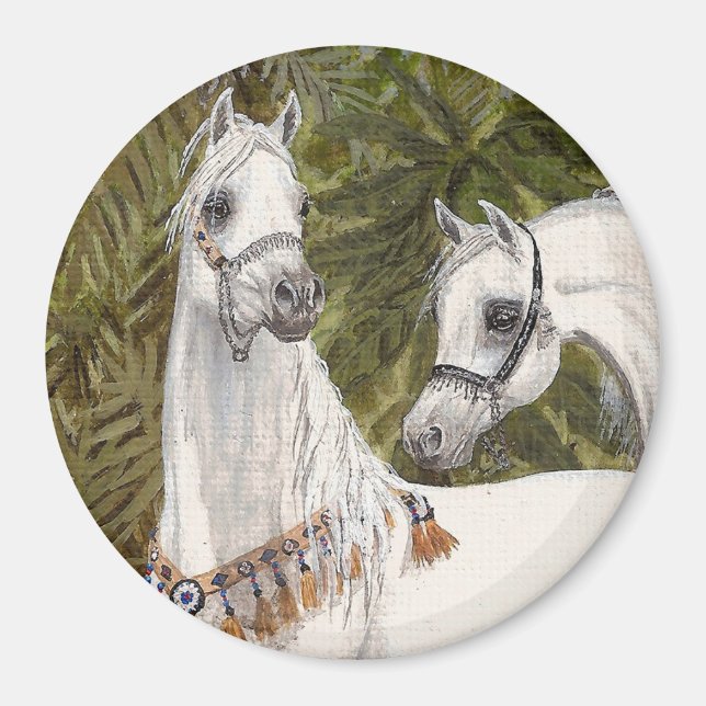 Palm Grove Arabian-Rundmagnet Magnet (Vorne)
