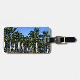 Palm Grove Mosaic Gepäckanhänger