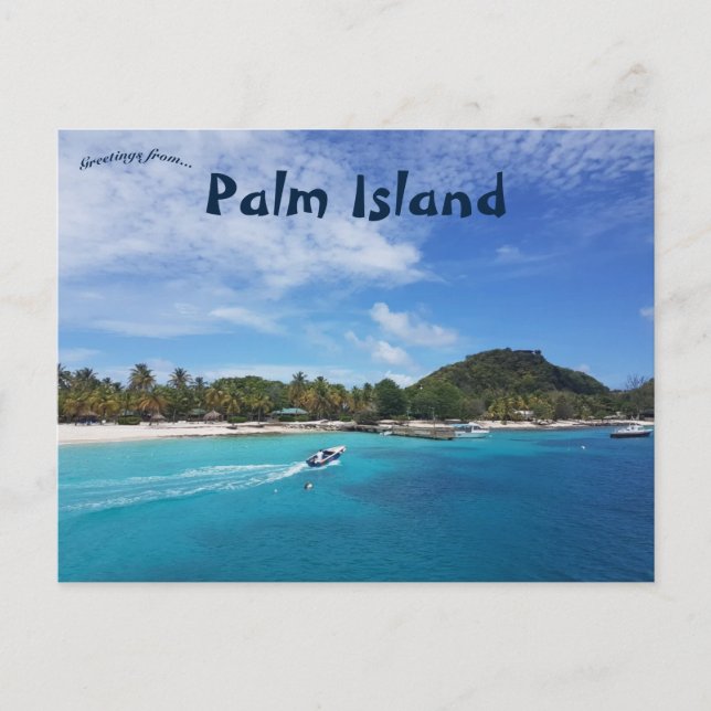 Palm Island St Vincent und die Grenadinen Postkart Postkarte (Vorderseite)