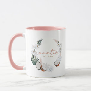 Palm Kokospalme Pink Pampas Tantchen Tasse