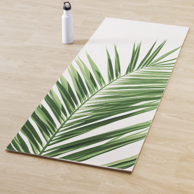 Palm Leaf #1 #minimal #tropical #wall #decor #art Yogamatte (Beispiel)