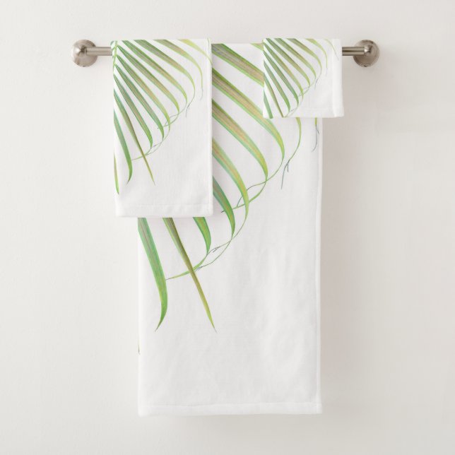 Palm Leaf Delicado #1 #tropic #wall #art  Badhandtuch Set (Insitu)