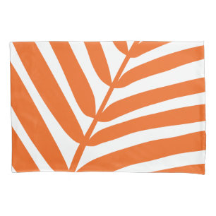 Palm Leaf Orange Kissenbezug