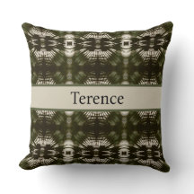 Palm Leaf Shadow Army Green, anpassbar