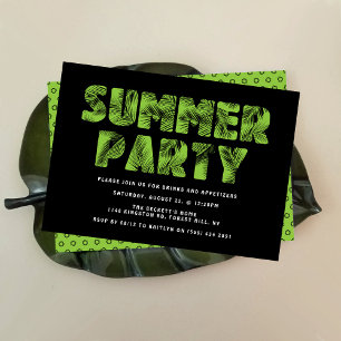 Palm Leaf Summer Party Einladungen