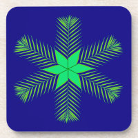 Palm Leaf Weihnachts-Untersetzer